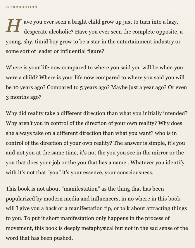 The Reality Director, introduction, page 1